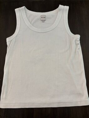 NIC+ZOE Women’s White Ribbed Tank Top